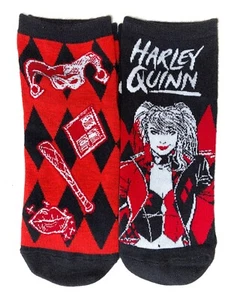 new ladies 2prs Harley Quinn themed low cut socks.UK 4-7. - Picture 1 of 2