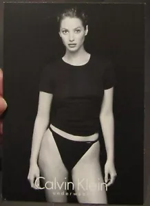 Ropa interior Calvin Klein, postal publicitaria de 4" x 6" - Imagen 1 de 2