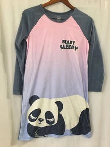 New Wonder Nation Panda Girls Nightshirt Nightgown Long sleeve many sizes - Picture 1 of 4