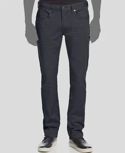 $99 Buffalo David Bitton Men Gray Six-X Slim Straight Fit Jeans 38W 32L - Picture 1 of 3