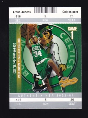 2003-04 Fleer Authentix Paul Pierce #69 Boston Celtics - Image 1 of 2