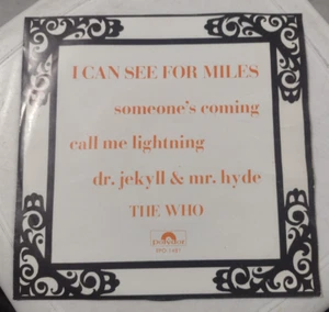 THE WHO - dr. jeckyll & Mr. Hide - + 3 - 7" México1968, i can SEE for miles. - Picture 1 of 6