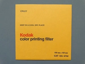 New Kodak CPO5Y 125mm x 125mm Colour Printing Filter (CAT No.154 4741)  - Picture 1 of 1