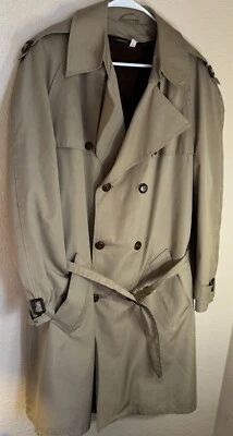 Gabardina Montgomery Ward vintage para hombre con forro polar extraíble talla 42 Foto 1 de 4