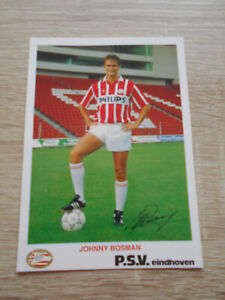 Autogrammkarte PSV Eindhoven Johnny Bosman Amsterdam Mechelen Anderlecht Alkmar