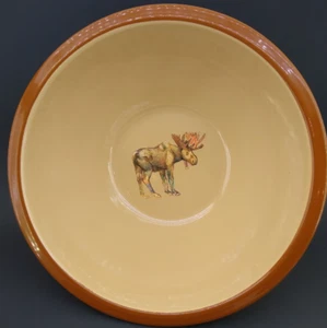 Marble Canyon Moose Enamelware Serving Bowl 10.5 Inches Cabincore Ranch Woods - Picture 1 of 8