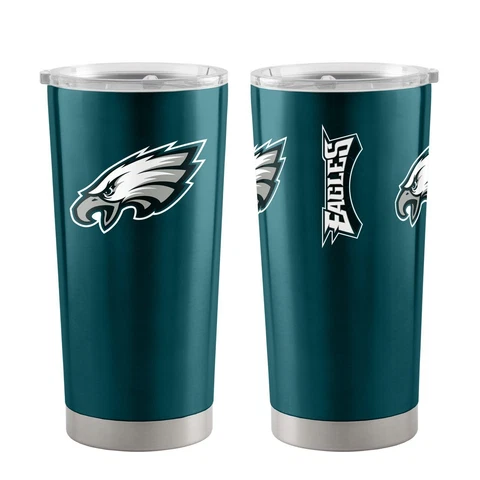 Philadelphia Eagles Ultra Green 20oz Travel Tumbler NFL Cover