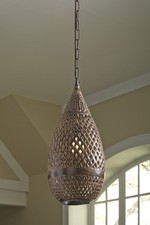 Signature Design By Ashley Metal Pendant Light In Antique Brown L0000638