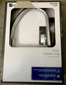Glacier Bay Dorset Towel Ring in Chrome - Picture 1 of 3