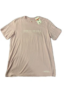 Nike Air Jordan Shirt Large Pink NWT Flight Club Crew Neck Short Sleeve - Picture 1 of 11