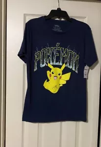 Pokémon Pikachu Boy’s T-Shirt Youth Size XL (14-16) Crew Neck Short Sleeve Blue - Picture 1 of 6