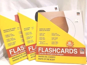 3 SETS BE ONE BILINGUAL SPANISH FLASHCARDS MIXED TOPICS + BONUS POSTERS ESPAÑOL - Picture 1 of 11