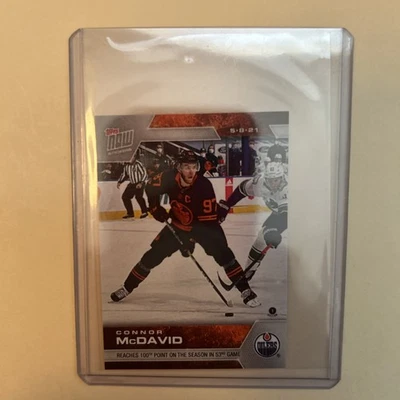 2020 -21 Topps Now Stickers Connor McDavid # 151 - Image 1 of 2