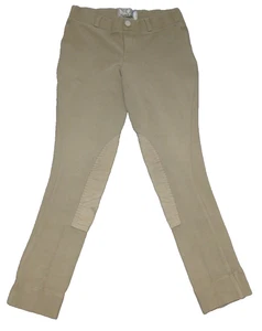 Tuffrider Girls Size 8 Khaki Riding Jodhpur Breeches Equestrian Horseback Pants - Picture 1 of 10