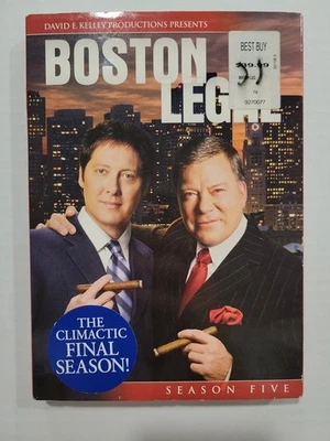 Boston Legal Season 5 w/ Slipcover DVD 4-Disc Set Five 5th Fifth Complete 2009 - Image 1 of 4