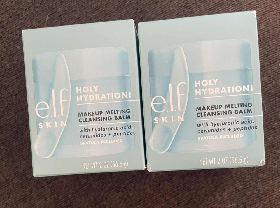 (2) Bálsamo limpiador de fusión maquillaje hidratante Elf Holy 2 oz.ea. Foto 1 de 1