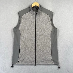Greyson Golf Fleece Weste Herren Large grau Performance durchgehender Reißverschluss Schicht Reißverschlusstaschen - Bild 1 von 10