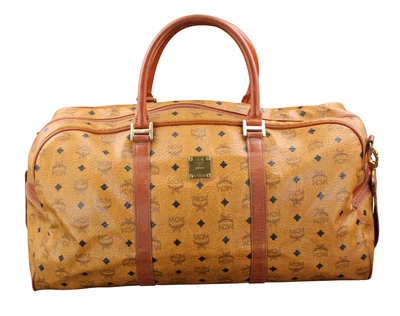 MCM Weekender Reisetasche Tasche Vintage cognac braun gold UNISEX - Bild 1 von 4