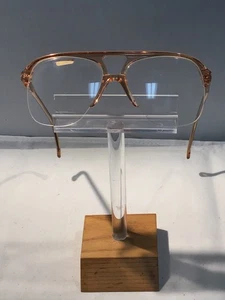 Vintage Cognac Eyeglasses C.V. Walter 58/15mm made in Italy - Picture 1 of 5