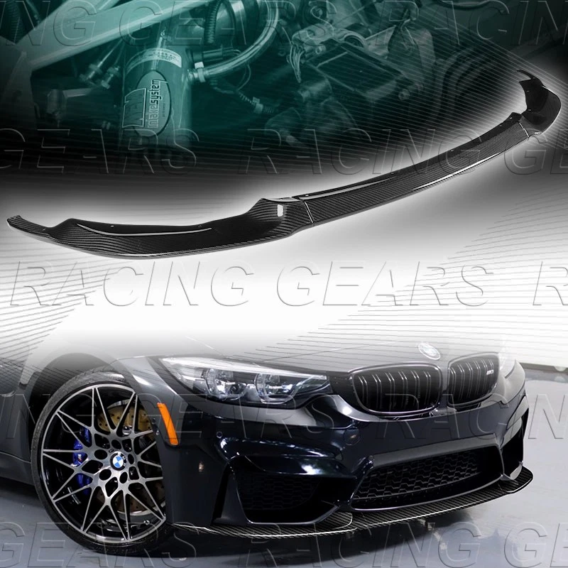 ALERÓN LABIAL PARACHOQUES DELANTERO FIBRA CARBONO ESTILO GT PARA BMW M3 M4 F80 F82 F83 15-19 Foto 1 de 4