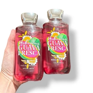 (2) Gel de ducha Bath & Body Works Hibiscus Guava Fresca Jabón corporal 10 oz nuevo - Imagen 1 de 4