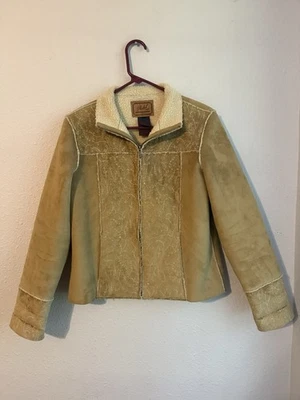 Ralph Lauren винтажный коричневый цветочный выстеганная 80-х искусственной замши куртка женский размер M - Изображение 1 из 4