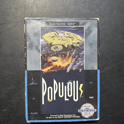 Populous Sega Genesis by Electronic Arts 1990 SEALED BRAND NEW - Image 1 of 4