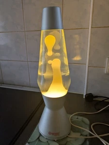 Lava lamp, Silver base, 4 bulbs (White, Blue, Red, Green) - Picture 1 of 6