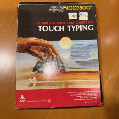 Touch Typing | Atari 400/800 Computer Program | Box & Manual | Free AU Post - Image 1 of 4