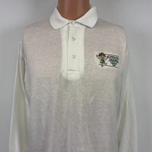 Carolans Irish Mist Tullamore Dew Embroidered Logo Polo Shirt Vtg 90s Alcohol L - Picture 1 of 6