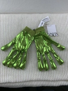 Zara Green Rave Martian Gloves Medium 5-14 Years - Picture 1 of 2