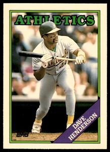 1988 Topps Traded Tiffany Dave Henderson Oakland Athletics #48T
