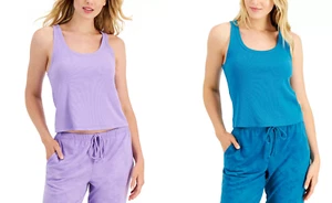 Jenni Intimates Women's Ribbed Knit Sleeveless Lounge Tank Top, Assorted Colors - Picture 1 of 5
