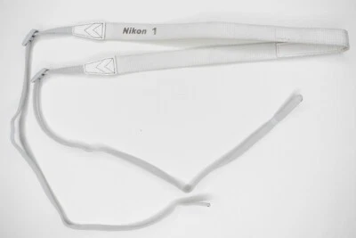 Alça de pescoço para câmera Nikon 1 branca AN-N1000 para J1 J2 J3 J4 J5 V1 V2 V3 S1 S2 AW1 - Imagem 1 de 4