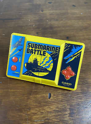 Vintage CASIO CG-330 Submarine Battle Handheld Electronic Game 1985