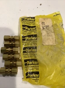 6 Pack Parker 2P218 FLUID CONNECTORS For 1/4" x 1/4" Tube OD - Imagen 1 de 3