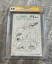 CGC SS 9.8 TMNT THE LAST RONIN #1 JUSTIN ROILAND VARIANT SIGNED 7x LTD 100 *RARE