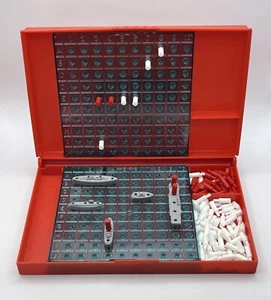 Vintage Battleship Game 1967 Milton Bradley Red Board Replacement Board - Picture 1 of 7