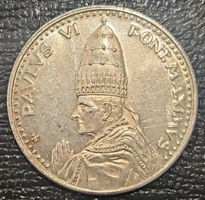 1975 POPE PAUL VI HOLY RELIGIOUS MEDAL COIN TOKEN VATICAN CITY ROME GOD JESUS - Picture 1 of 6