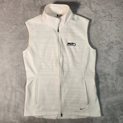 Seattle Seahawks Nike Vest Womens Medium White Therma-Fit Golf Superbowl 49 - Image 1 of 4