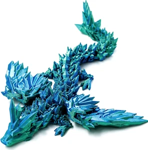 Dragón Impreso en 3D con Alas, Dragón 3D 9" Dragón Alado Articulado para Hogar de - Imagen 1 de 12