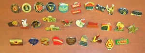 30 Vintage Miscellaneous Pins Cadillac, Rose, Eagle, Coast Guard, Playgirl, More - Picture 1 of 3