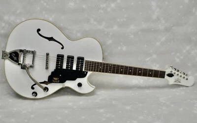 Guild StarFire SF-1JET90/SWT Semi Hollow Electric Guitar Satin White w/ Case - Image 1 of 4