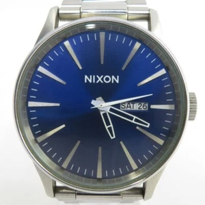 Reloj de cuarzo para hombre Nixon A3561258 The Sentry esfera azul redondo analógico de Japón - Imagen 1 de 9