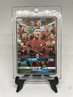 Cartão Pokémon Cristiano Ronaldo arte completa Portugal - Imagem 1 de 2