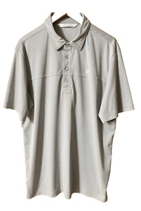 TRAVIS MATHEW Polo Shirt Men's XL Light Gray Golf Performance Polyester Classic - Picture 1 of 21