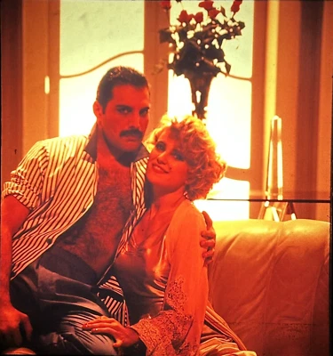 Queen Freddie Mercury Photo Medium Format Transparency 1980 - Image 1 of 4