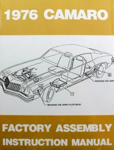76 Chevy Camaro Factory Assembly Manual Guide Book 1976 - Imagen 1 de 2