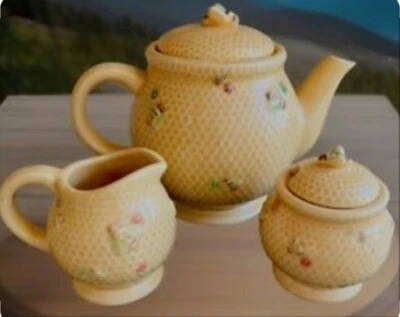 Williams Sonoma Teapot Sugar Cream Set - Image 1 of 4
