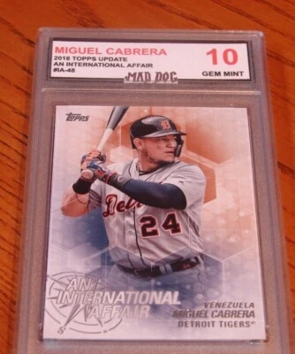 MIGUEL CABRERA Insert*****2018 TOPPS UPDATE--AFFAIR***GEM 10---MARLINS-TIGERS - Image 1 of 2